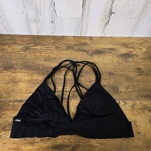 Pink VS Black Strappy Women's Bralette size large